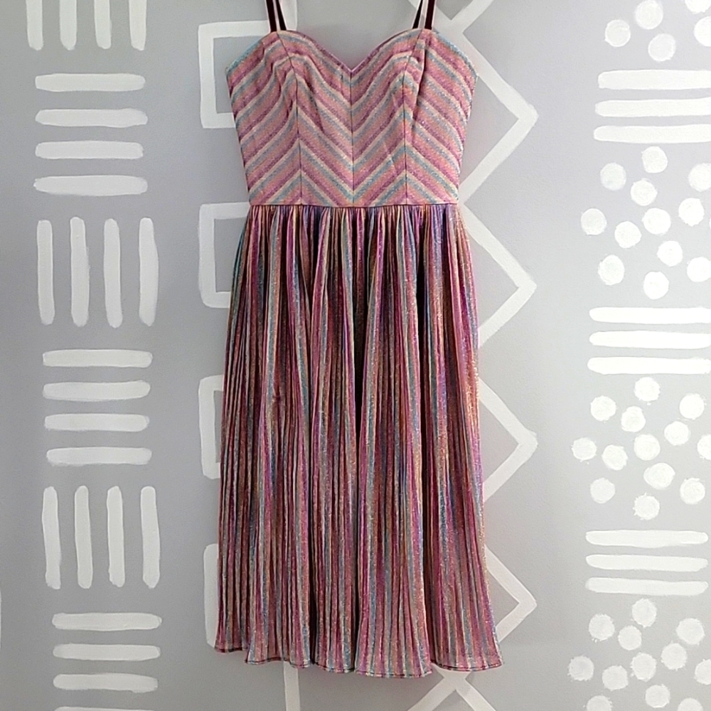 Taylor Swift Lover Vibes Dress The Population Rainbow Glitter Dress